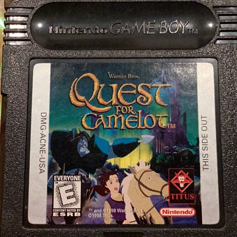 Quest For Camelot Gameboy Color Game Nintendo Game Boy Authentic Warner Bros.
